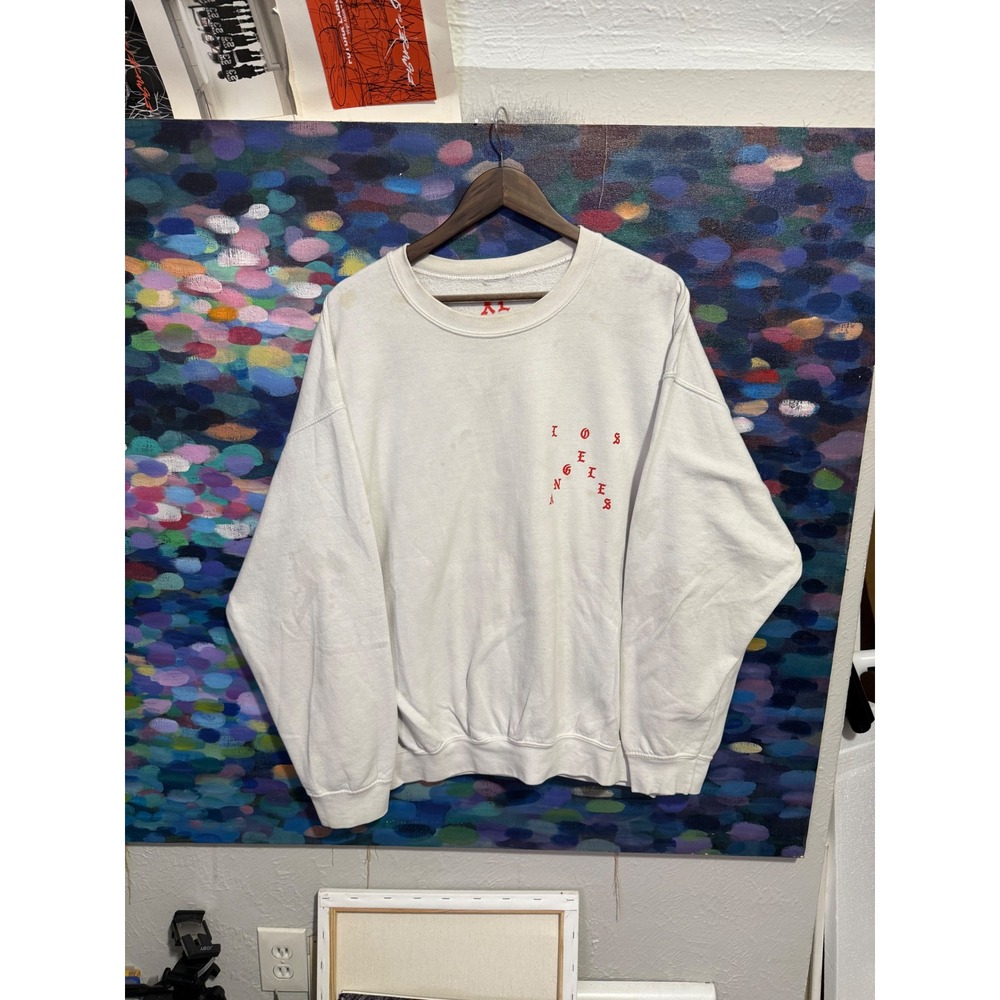 Kanye West Life of Pablo No More Parties In LA Sweatshirt White XL TLOP Tour